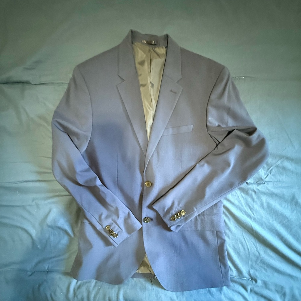 H&M Pale Blue Men's Sport Coat - Two-Button Blazer